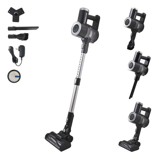 Cordless Pro Stick Vacuum Cleaner Powerful Suction 2 Speed Carpet Floor