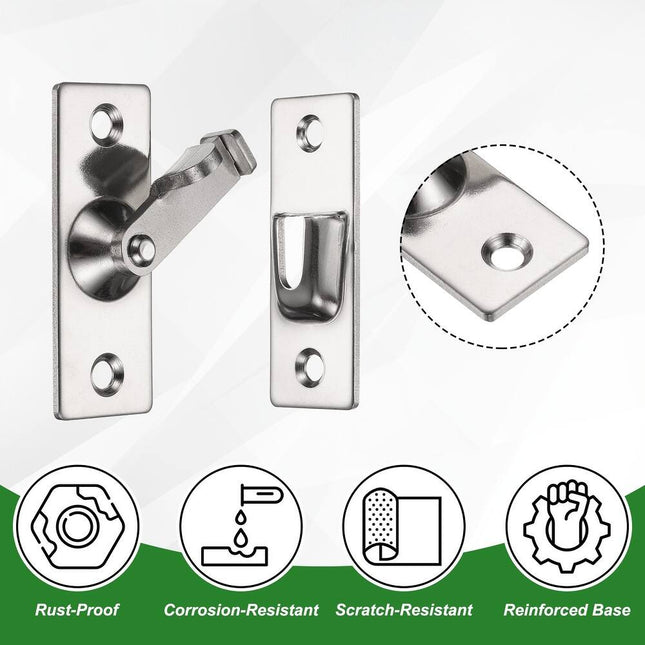 Flip Latch Gate Latch – Stainless Steel Right Angle Lock with Screws
