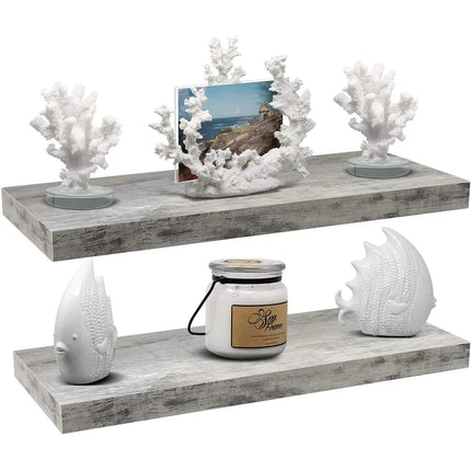 Floating Wall Shelf – Extra Long 24" x 9" x 1.5" Decorative Shelf