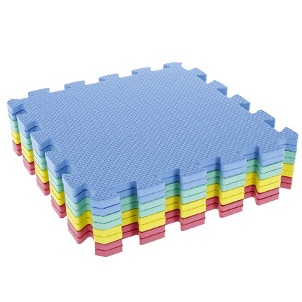 EVA Foam Interlocking Floor Mats – 8-Piece Non-Toxic Gym Mat Set, Multicolor