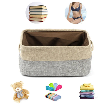 Foldable Canvas Toy Bins for Laundry and Clothes Storage Home Organizer