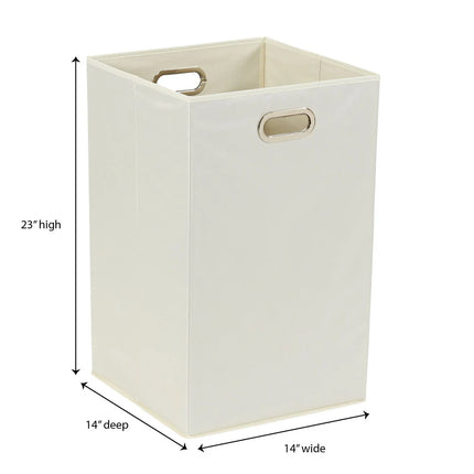 Folding Laundry Hamper – 14"x14"x28" Collapsible Clothes Storage Basket