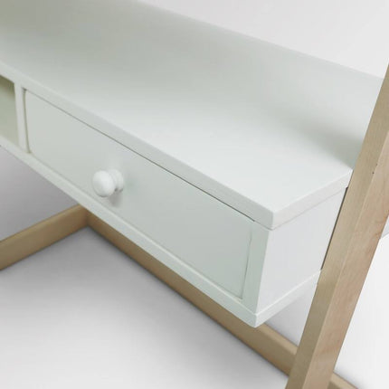 Freestanding Ladder Desk with Drawer, Solid American Hardwood Writing Desk