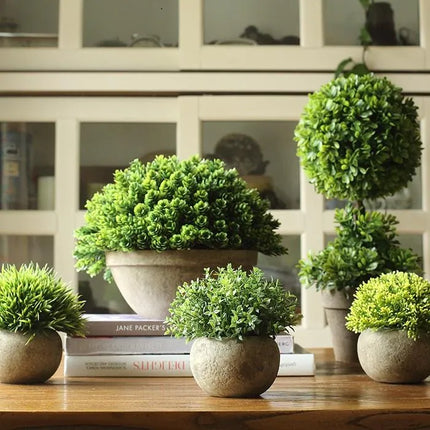 RusticReach Artificial Boxwood Topiary Decorative Indoor Outdoor Plant