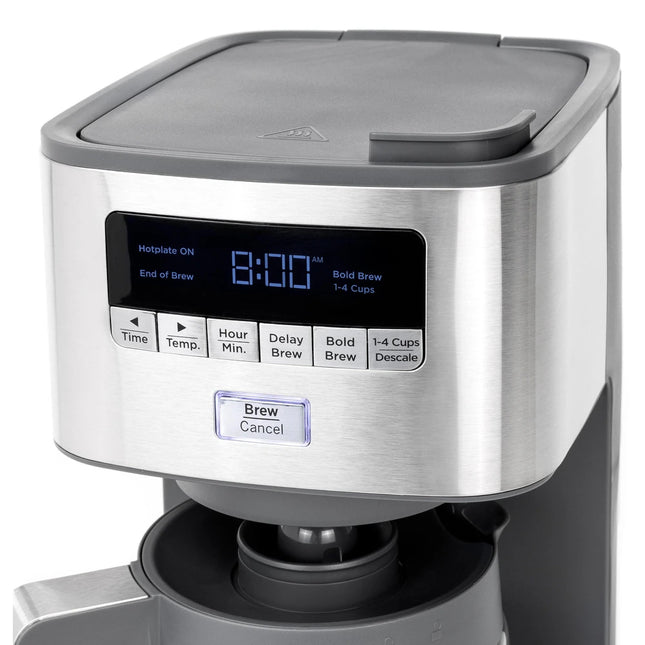 12 Cup Drip Coffee Maker with Adjustable Keep Warm Plate and Timer