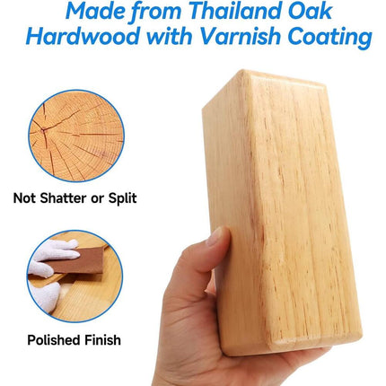 Premium Rubber Hardwood Kubb Game Set with Carry Bag Backyard Lawn Game