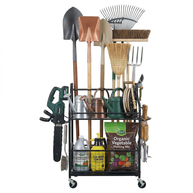 Garden Steel Tools Storage Organizer – Garden Tool Holder Rack