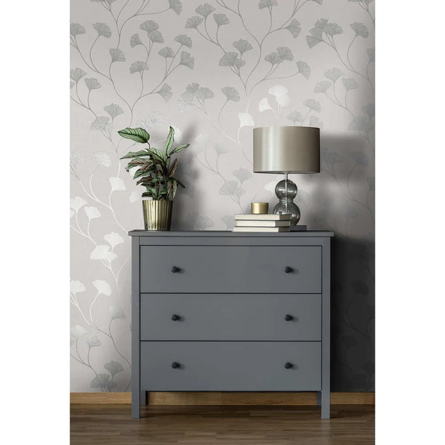 Ginkgo Leaf Wallpaper – Non-Pasted, 396" Length x 20.8" Width