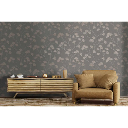Ginkgo Leaf Wallpaper – Non-Pasted, 396" Length x 20.8" Width