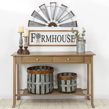 Farmhouse Rustic Wind Spinner – Wall Décor Accent