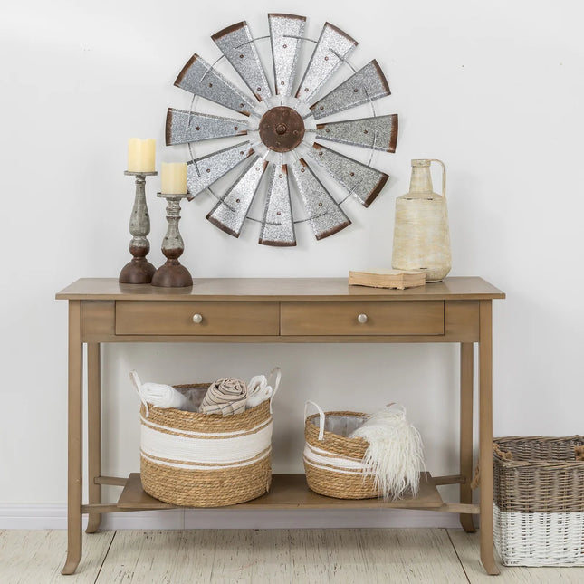 Farmhouse Rustic Wind Spinner – Wall Décor Accent