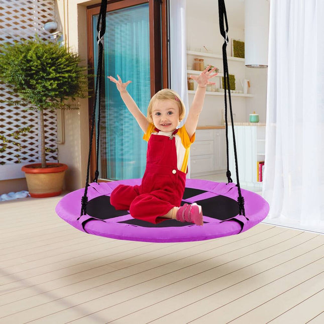 Goplus 40 Inch Flying Saucer Tree Swing Indoor Outdoor Kids Play Set