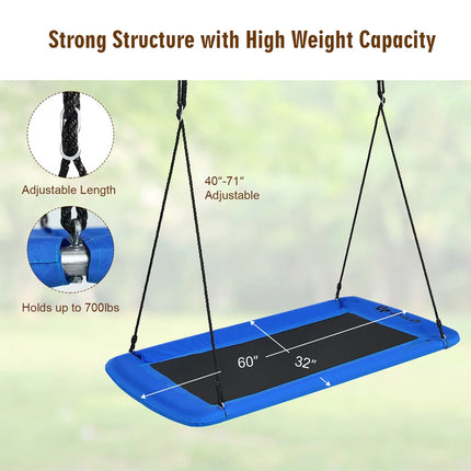 Goplus Giant Platform Tree Swing 60 Inch 700lb Outdoor Backyard Swing