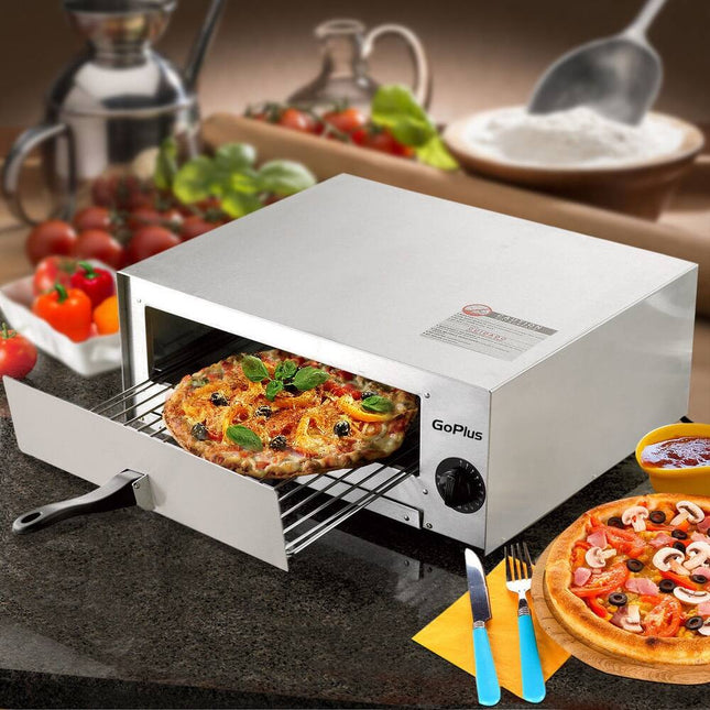 Goplus Stainless Steel Commercial Pizza Countertop Kitchen Snack Pan