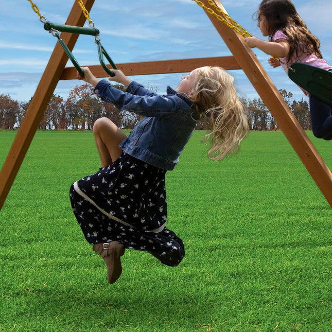 17-Inch Trapeze Bar with Rings – Indoor & Outdoor Gymnastics Fun