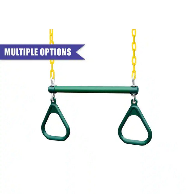 17-Inch Trapeze Bar with Rings – Indoor & Outdoor Gymnastics Fun