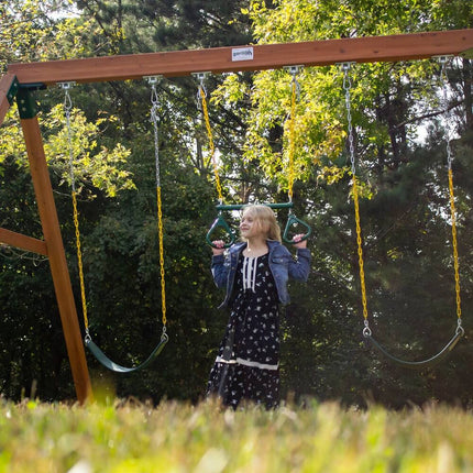 17-Inch Trapeze Bar with Rings – Indoor & Outdoor Gymnastics Fun