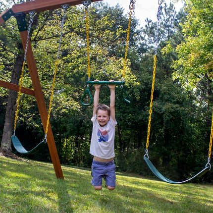 17-Inch Trapeze Bar with Rings – Indoor & Outdoor Gymnastics Fun