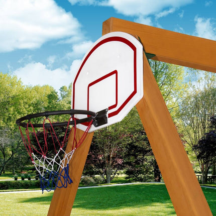 Swing Set Basketball Hoop – 23.75" x 15" x 16" Outdoor Play Accessory