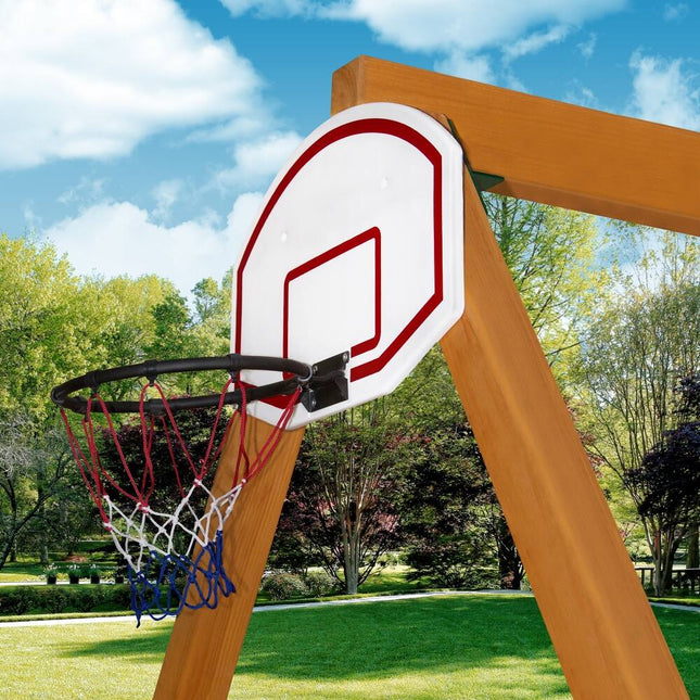Swing Set Basketball Hoop – 23.75" x 15" x 16" Outdoor Play Accessory