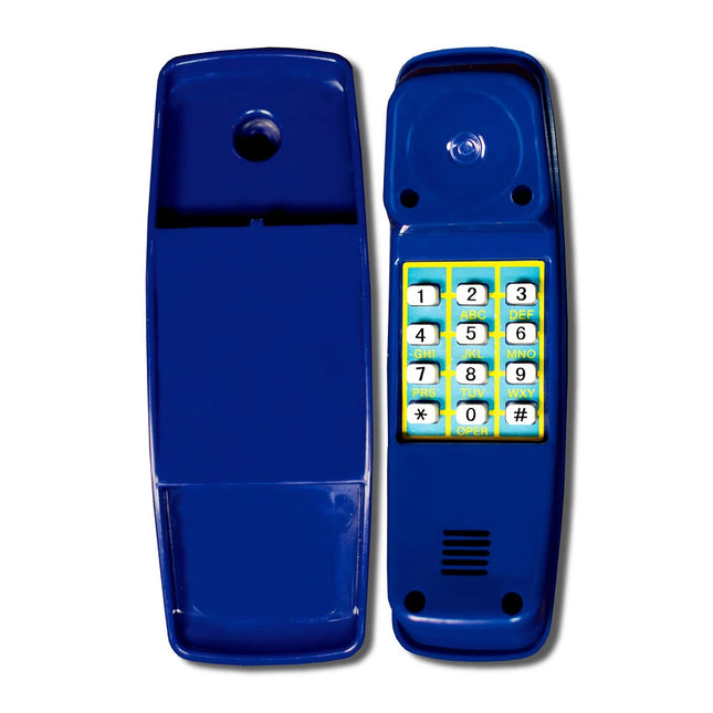Blue Cordless Play Phone with Ringing Keys, Fun Toy for Children