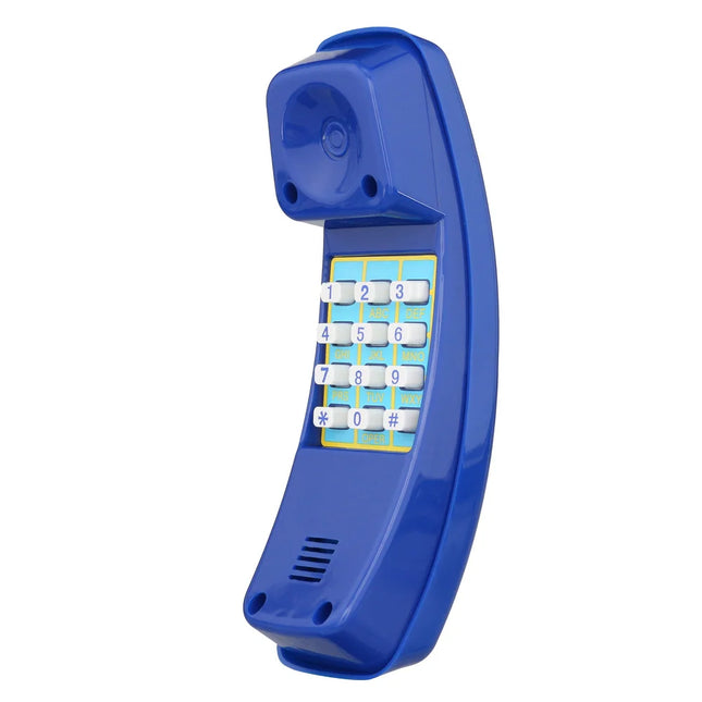 Blue Cordless Play Phone with Ringing Keys, Fun Toy for Children
