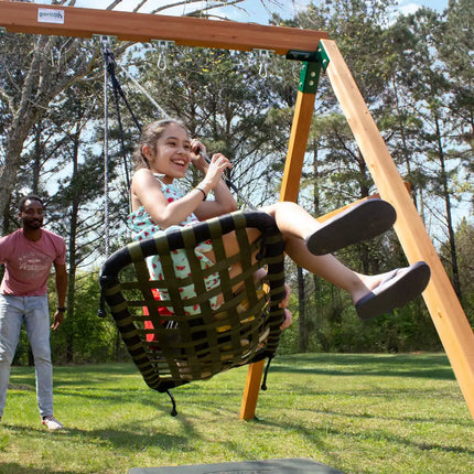 Chill ‘N Swing with Nylon Rope Outdoor Hanging Swing for Kids and Relaxation