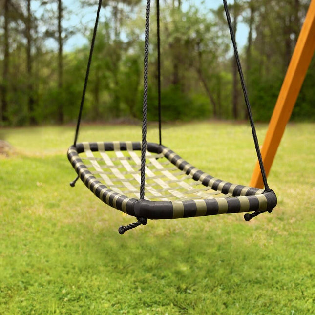 Chill ‘N Swing with Nylon Rope Outdoor Hanging Swing for Kids and Relaxation