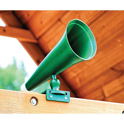 Green Kids Play Megaphone with Dual Mounting Brackets for Swing Sets