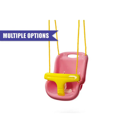 High Back Infant Swing – Safe Nylon Rope & Seatbelt for Toddlers