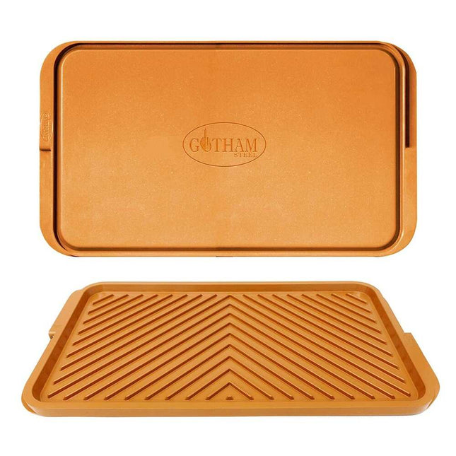 Double Sided Nonstick Grill and Griddle X-Large Reversible Cooking Pan