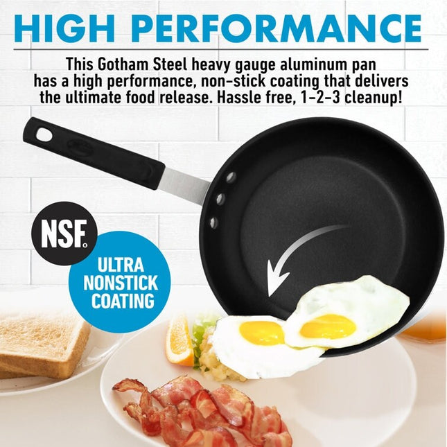 Professional Series NSF Fry Pan – Removable Rubber Handle