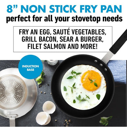 Professional Series NSF Fry Pan – Removable Rubber Handle