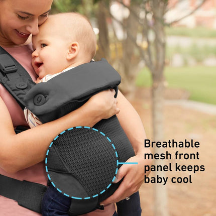 Cradle Me Lite 3-in-1 Baby Carrier Charcoal Gray Adjustable Infant Carrier