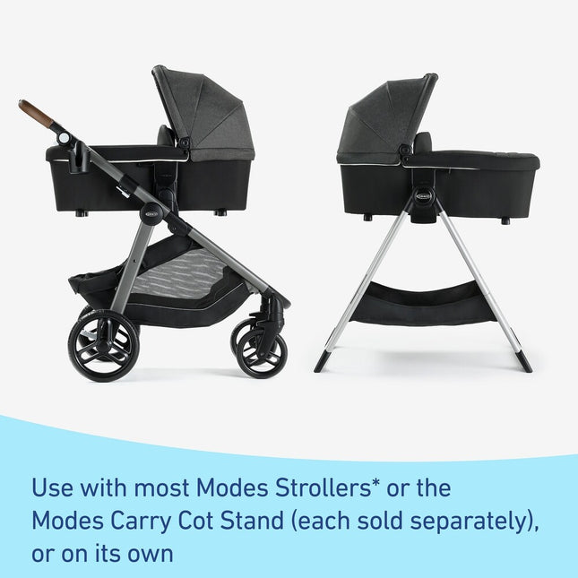 Modes Carry Cot Black Baby Bassinet Pram Carrycot Newborn Stroller
