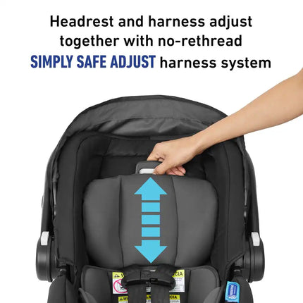 SnugRide SnugFit Infant Car Seat Gotham Safe Baby Travel Car Seat System