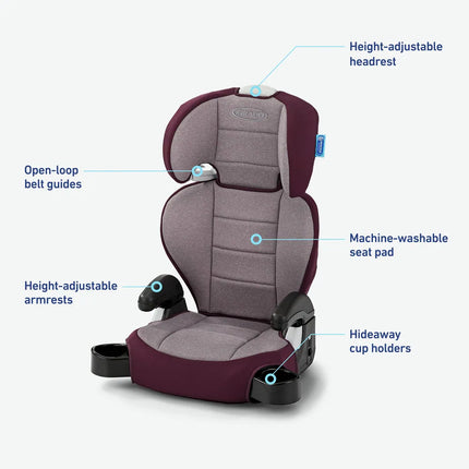 TurboBooster 2.0 Highback Booster Seat Safe Comfortable Kids Car Seat