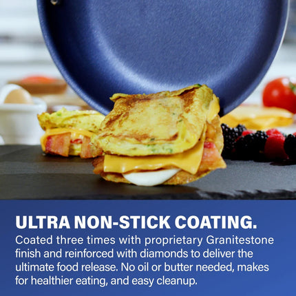 10-Piece Blue Nonstick Cookware Set – Durable Kitchen Pots & Pans