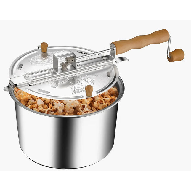 Great Northern Popcorn Spinner Stovetop Popcorn Maker 6.5 Qt Popper