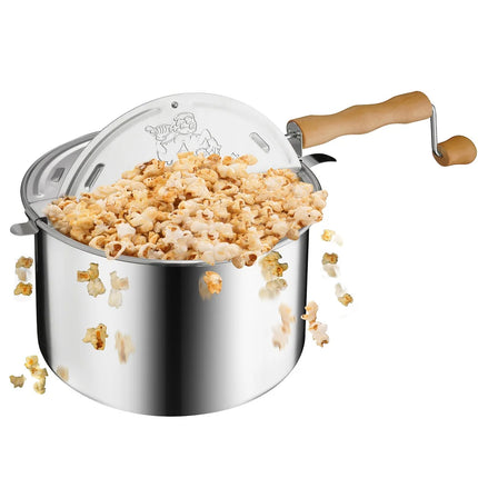 Great Northern Popcorn Spinner Stovetop Popcorn Maker 6.5 Qt Popper