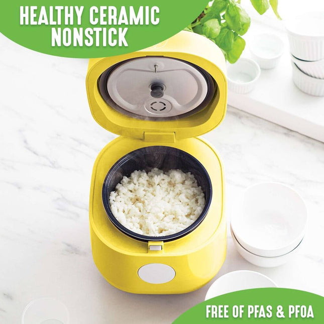 Healthy Ceramic Nonstick Rice & Grains Cooker – Easy, Safe Cooking