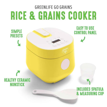 Healthy Ceramic Nonstick Rice & Grains Cooker – Easy, Safe Cooking