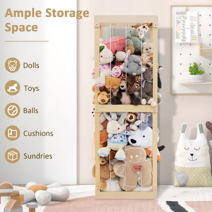 300L Large Stuffed Animal Storage Bag Space Saving Toy Organizer