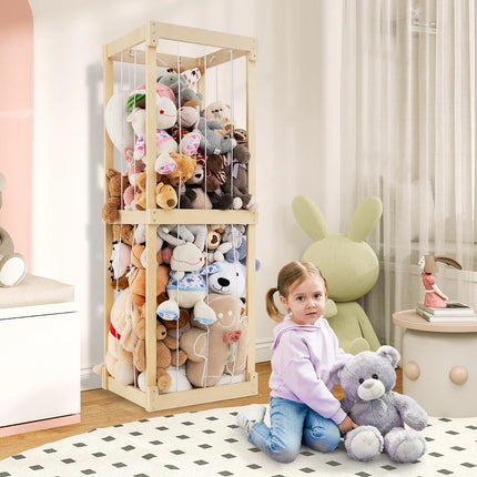 300L Large Stuffed Animal Storage Bag Space Saving Toy Organizer