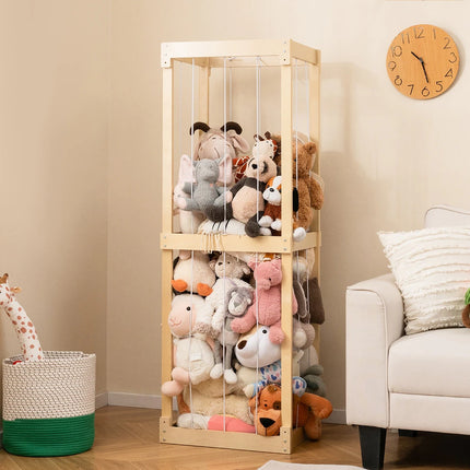 300L Large Stuffed Animal Storage Bag Space Saving Toy Organizer
