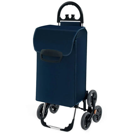 Folding Stair Climbing Shopping Cart Utility Hand Truck with Durable Wheels