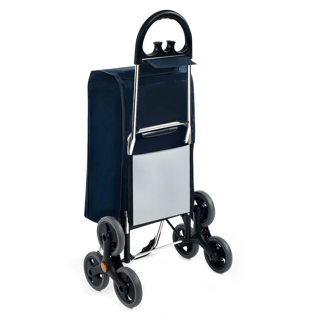 Folding Stair Climbing Shopping Cart Utility Hand Truck with Durable Wheels