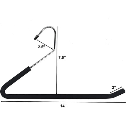 Open Ended Easy Slide Hangers Organizers Set of 10 for Closet Storage