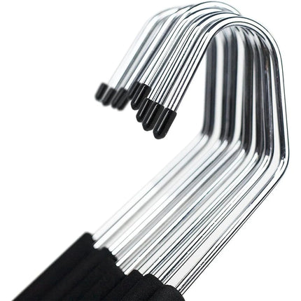 Open Ended Easy Slide Hangers Organizers Set of 10 for Closet Storage