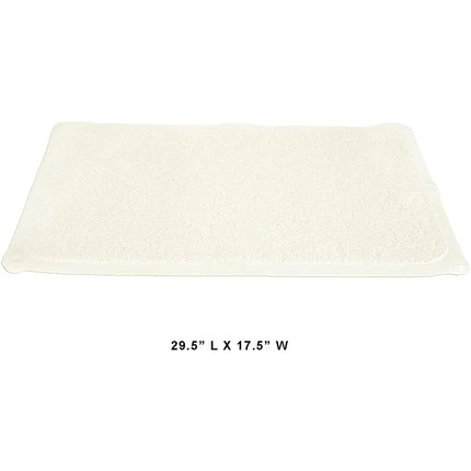 HUJI Slip-Resistant Loofah Shower Mat, Non-Slip Bath Floor Mat, Textured Drainage Design